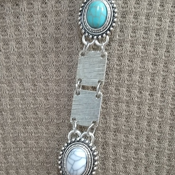 3 Left...Silver-tone Statement Boho Necklace - Picture 5 of 7